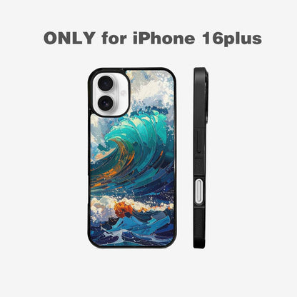 iPhone 16 Plus Case — Wave Crest Splash Wave Crest Splash, Personalized Phone Case
