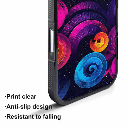 iPhone 17 Pro Case — Rose Galaxy Art Seamless Pattern Galaxy, Customized Protective Case