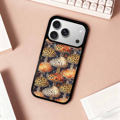 iPhone 17 Pro Case — Mushrooms Pattern Hundreds Of Original Art, Custom Art Phone Cover