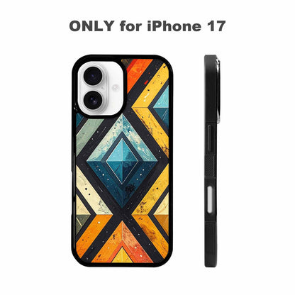 iPhone 17 Case — Vintage Summer Diamond Retro Vintage, Customized Protective Case