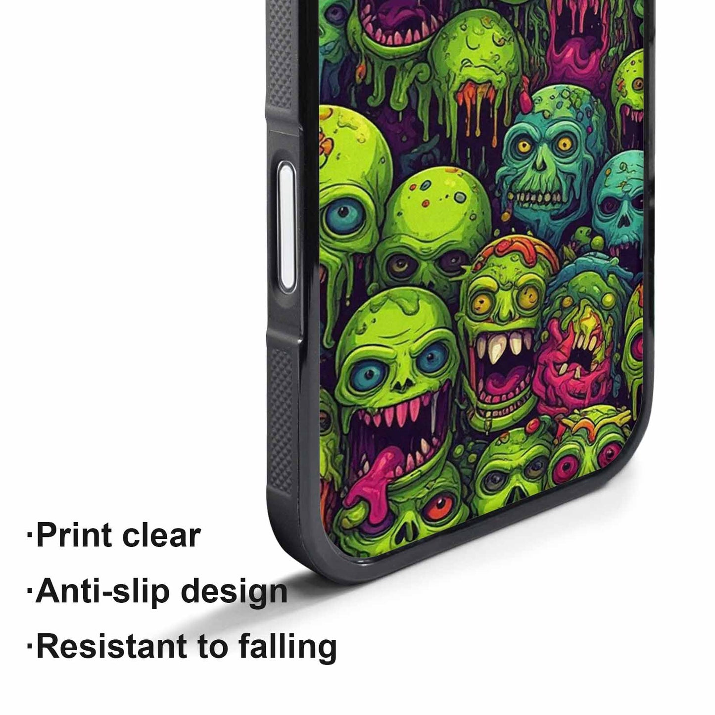 iPhone 17 Pro Case — Toxic Radioactive Creature Pattern Hundreds Original, Unique Phone Case Design