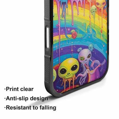 iPhone 17 Case — Aliens Tie Dyemelting Aliens Tie Dye, Custom Print Case Cover