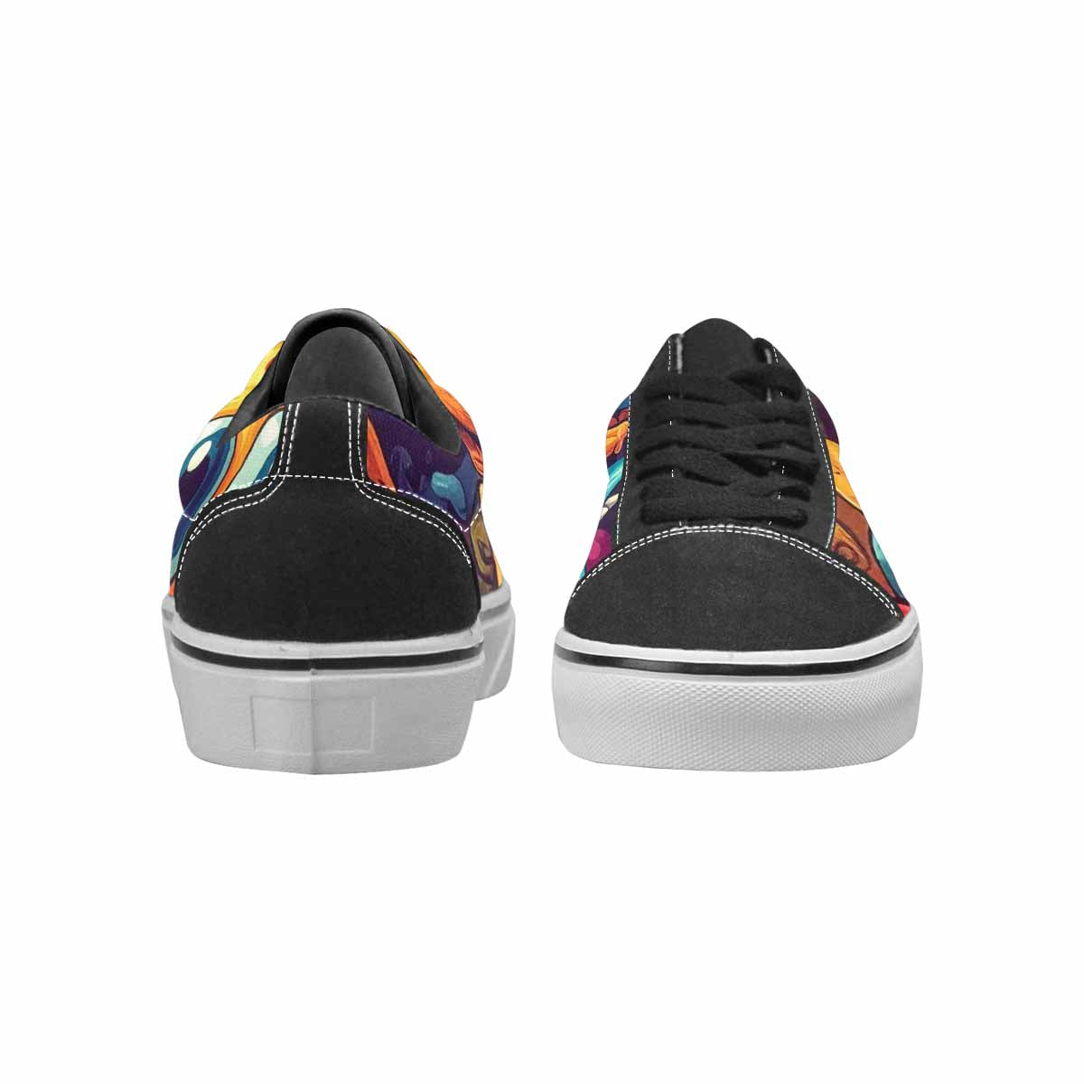 WOMEN'S Cartoon Monster Character Canvas Lace-Up Surreal Custom Shoes