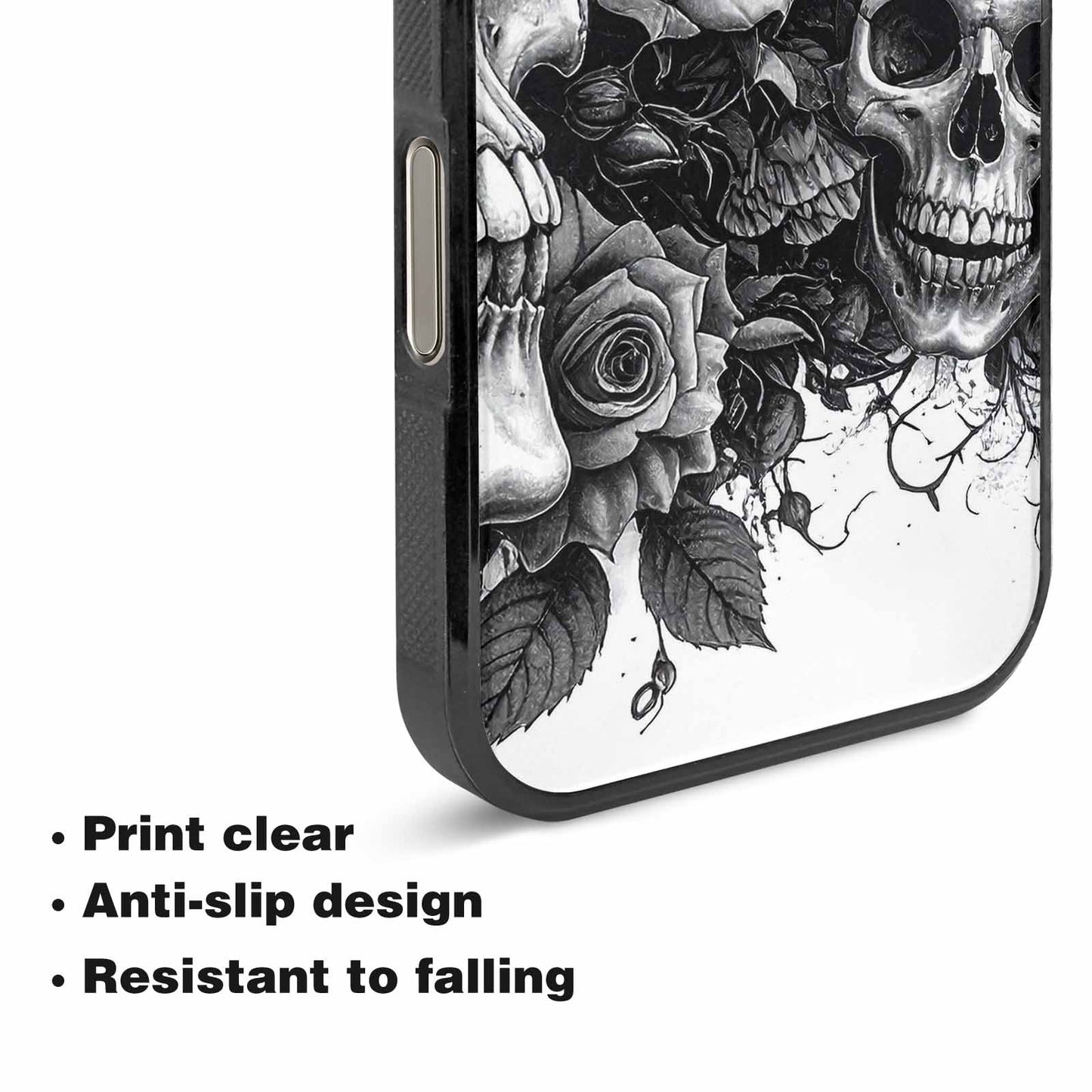 iPhone 16 Pro Max Case — Skull Gothic Art Dark Original, Custom Designed Case Cover