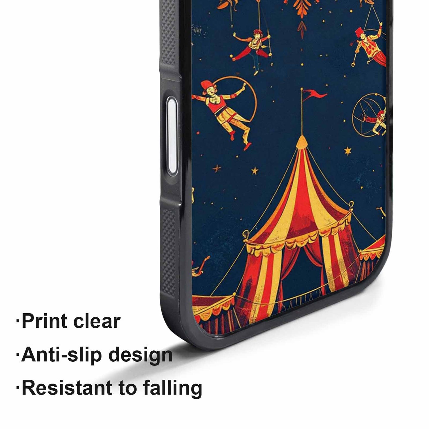 iPhone 17 Pro Case — Vintage Circus Art Pattern Retro Vintage, Personalized Phone Case