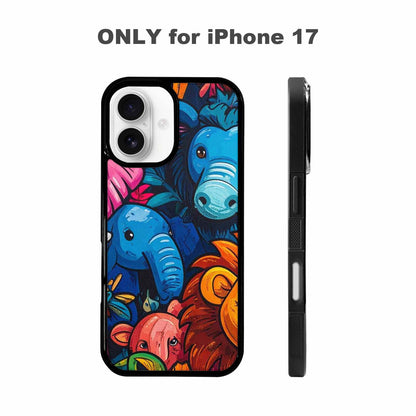 iPhone 17 Case — Cartoon Animal Characters Cartoon Cute, Custom Art Phone Cover