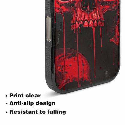iPhone 16 Pro Max Case — 1000\'s Of Skulls Overlapping Eachother Everywhere, Custom Made Phone Cover