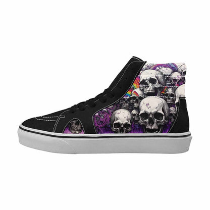MEN'S Rainbow From Skull S High Top Canvas Aesthetic Custom Shoes