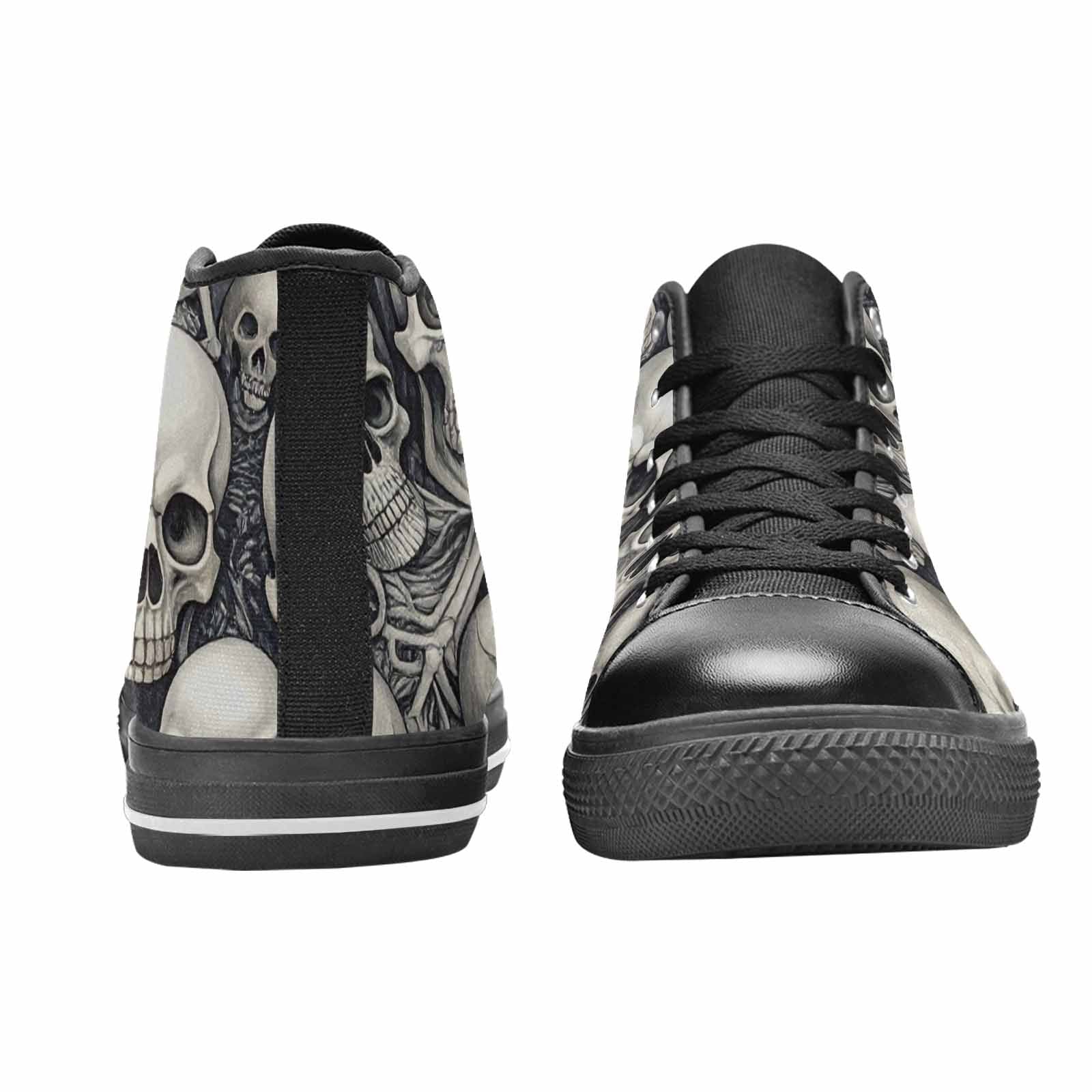 WOMEN'S Skulls - Classic High Top Canvas Aesthetic Custom Sneakers