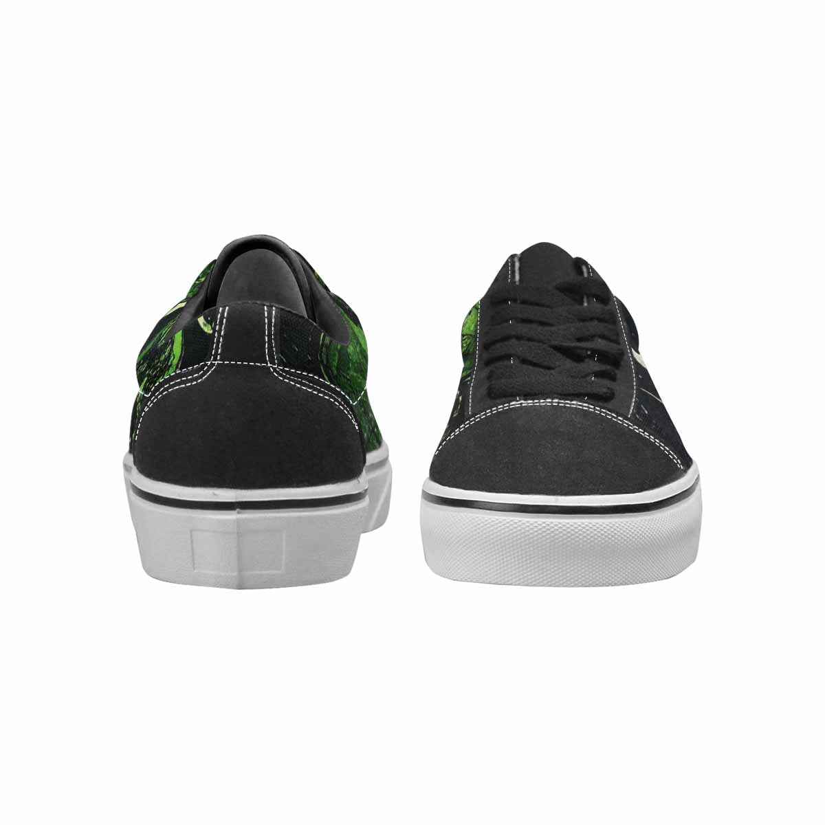 WOMEN'S Reptile Scale Lace-Up Canvas Neon Fantasy Custom Shoes