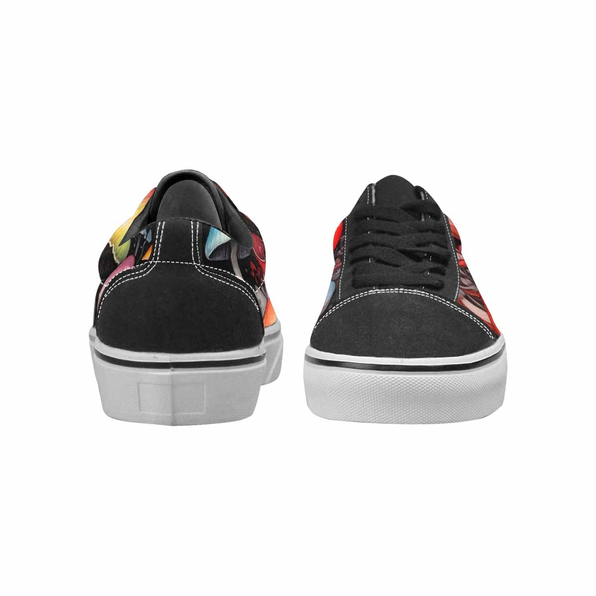 WOMEN'S Rainbow Drip Mushrooms Lace-Up Canvas Y2K Shoes