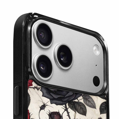 iPhone 17 Pro Max Case — Small Black Gothic Rose Gothic Skulls, Custom Art Phone Cover