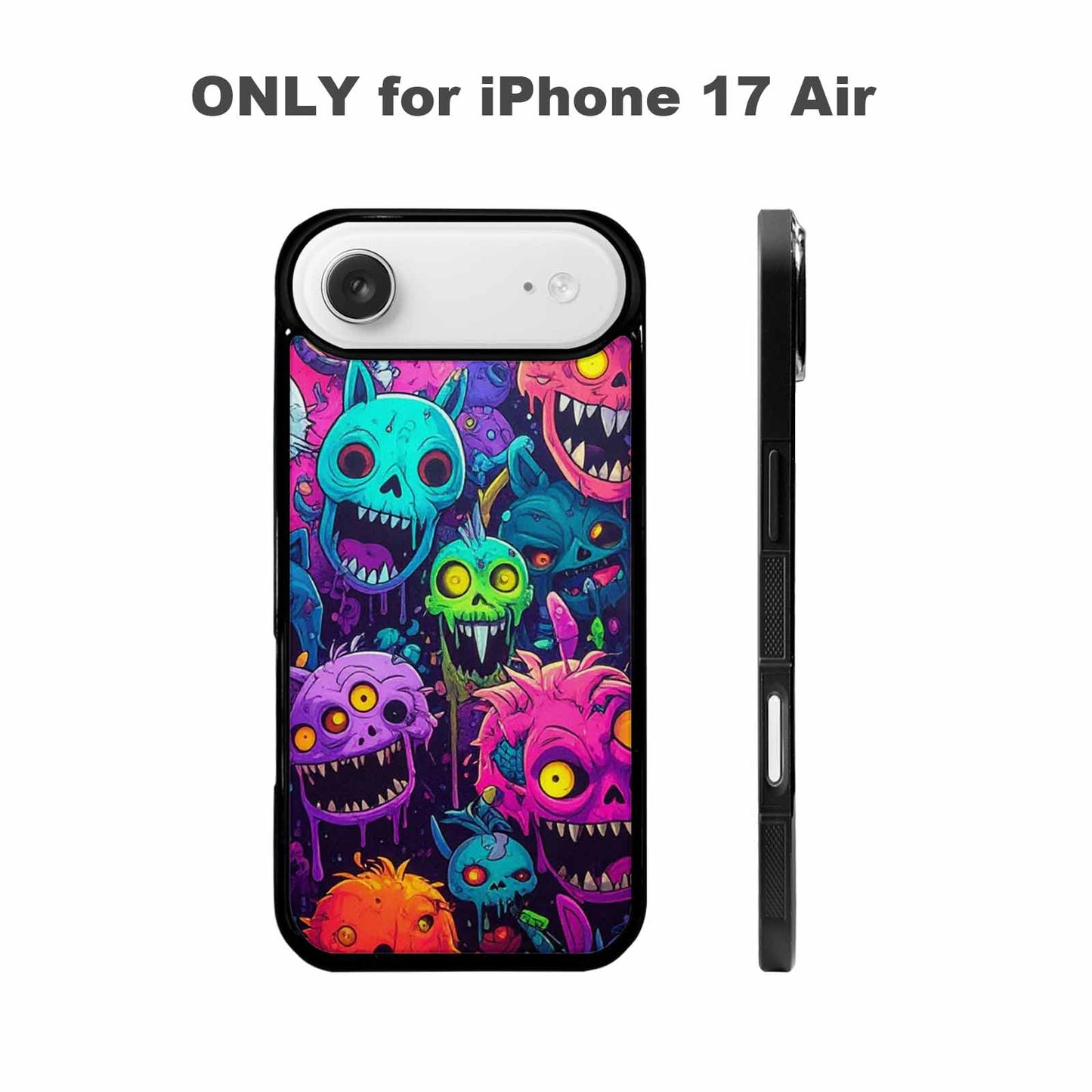 iPhone 17 Air Case — Mixed Toxic Glow Creature Pattern Cartoon, Original Design Phone Case