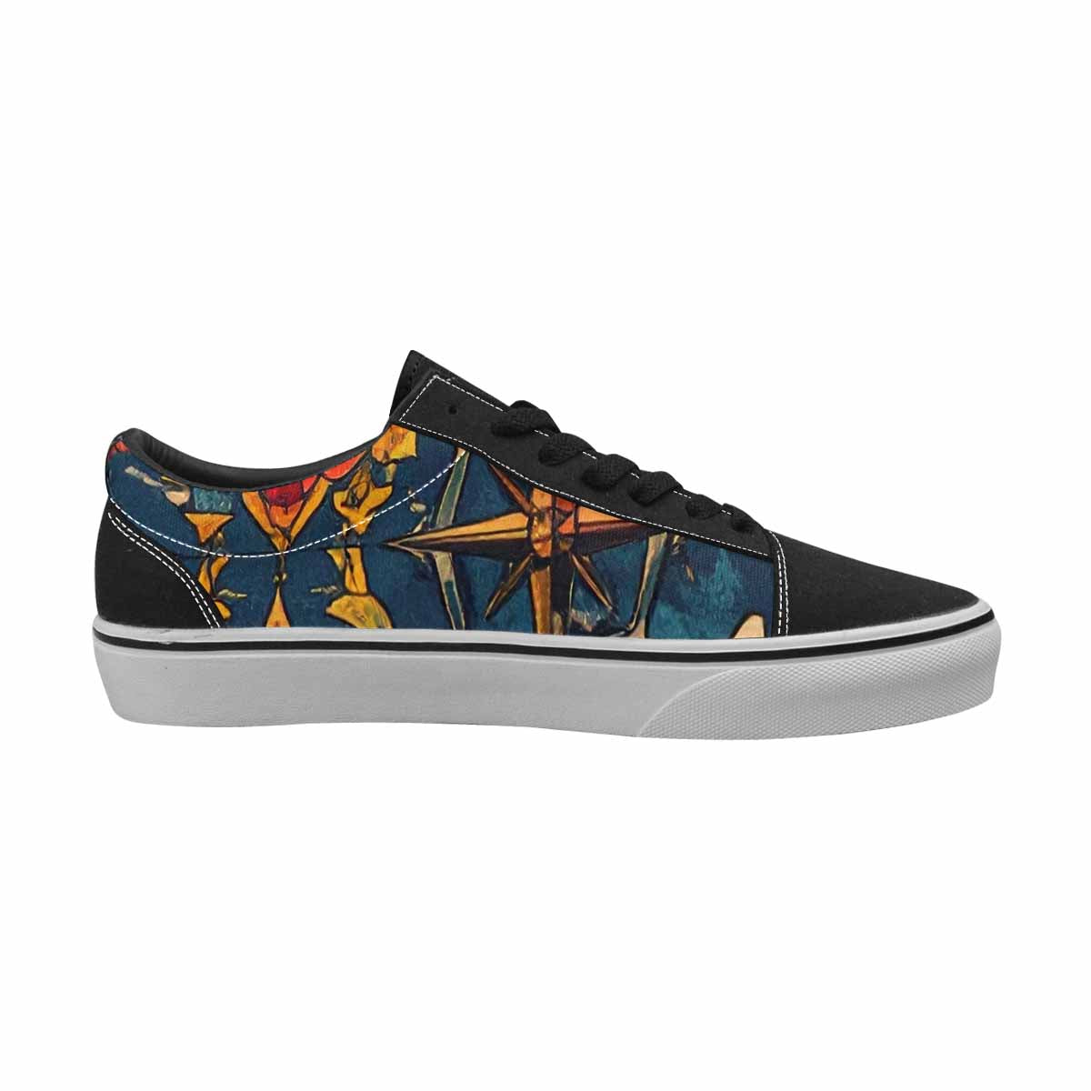 WOMEN'S Old School Tattoo Canvas Lace-Up Aesthetic Sneakers