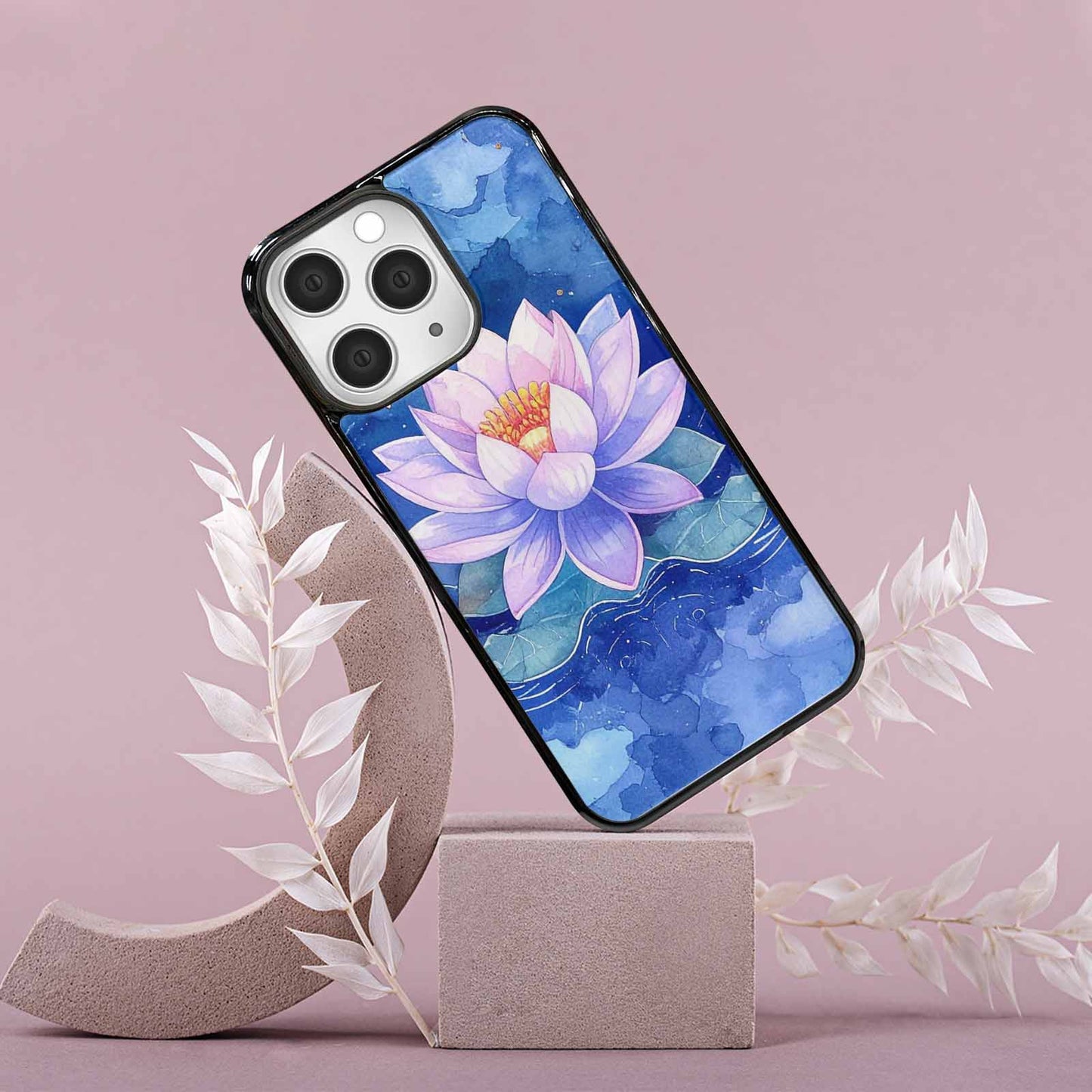iPhone 15 Pro Max Case — Monet Water Lilies Painting Pattern, Custom Art Phone Cover