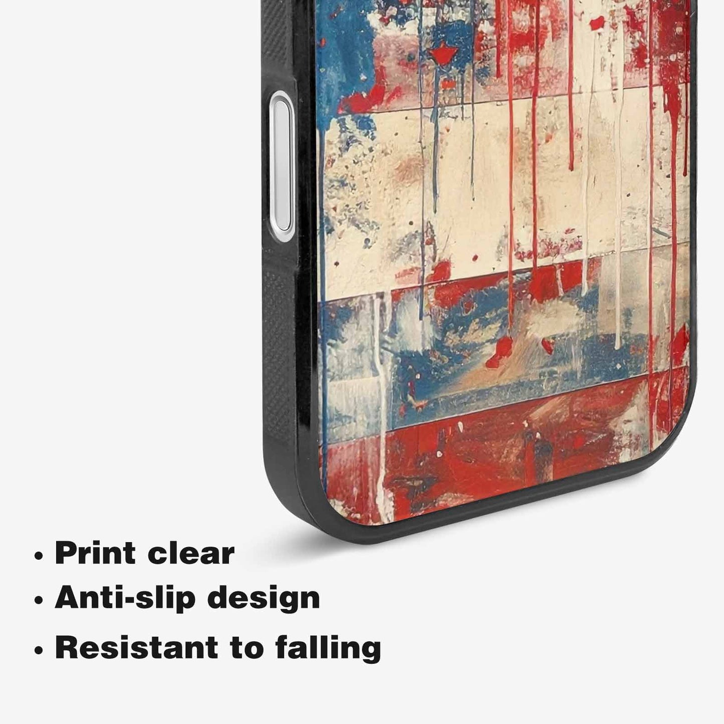 iPhone 16 Case — Patriotic Stars And Stripes American Stars, Custom Made Phone Cover