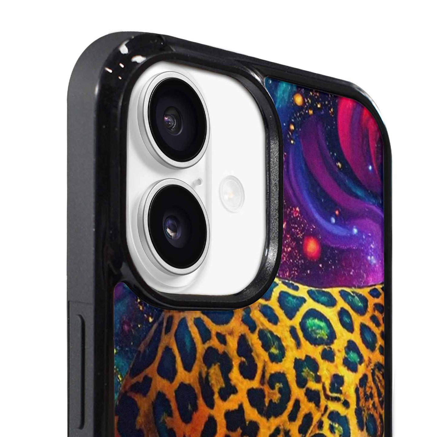 iPhone 17 Case — Leopard Print Galaxy Seamless Animal Print, Custom Print Case Cover