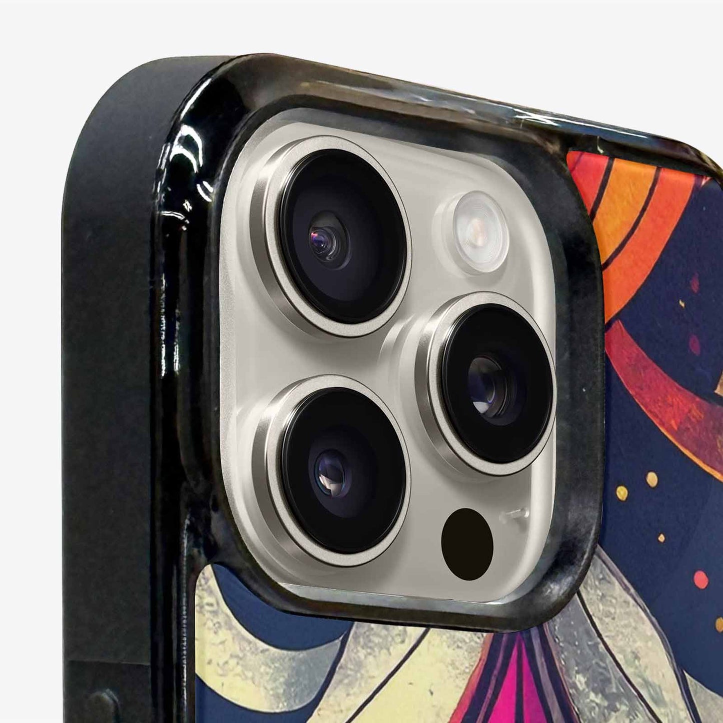 iPhone 16 Pro Max Case — 1970s Disco Cartoon Art Pattern, Original Design Phone Case
