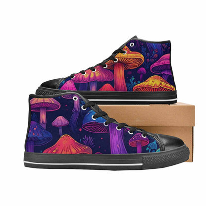 WOMEN'S Psychedelic Mushroom High Top Canvas Y2K Sneakers