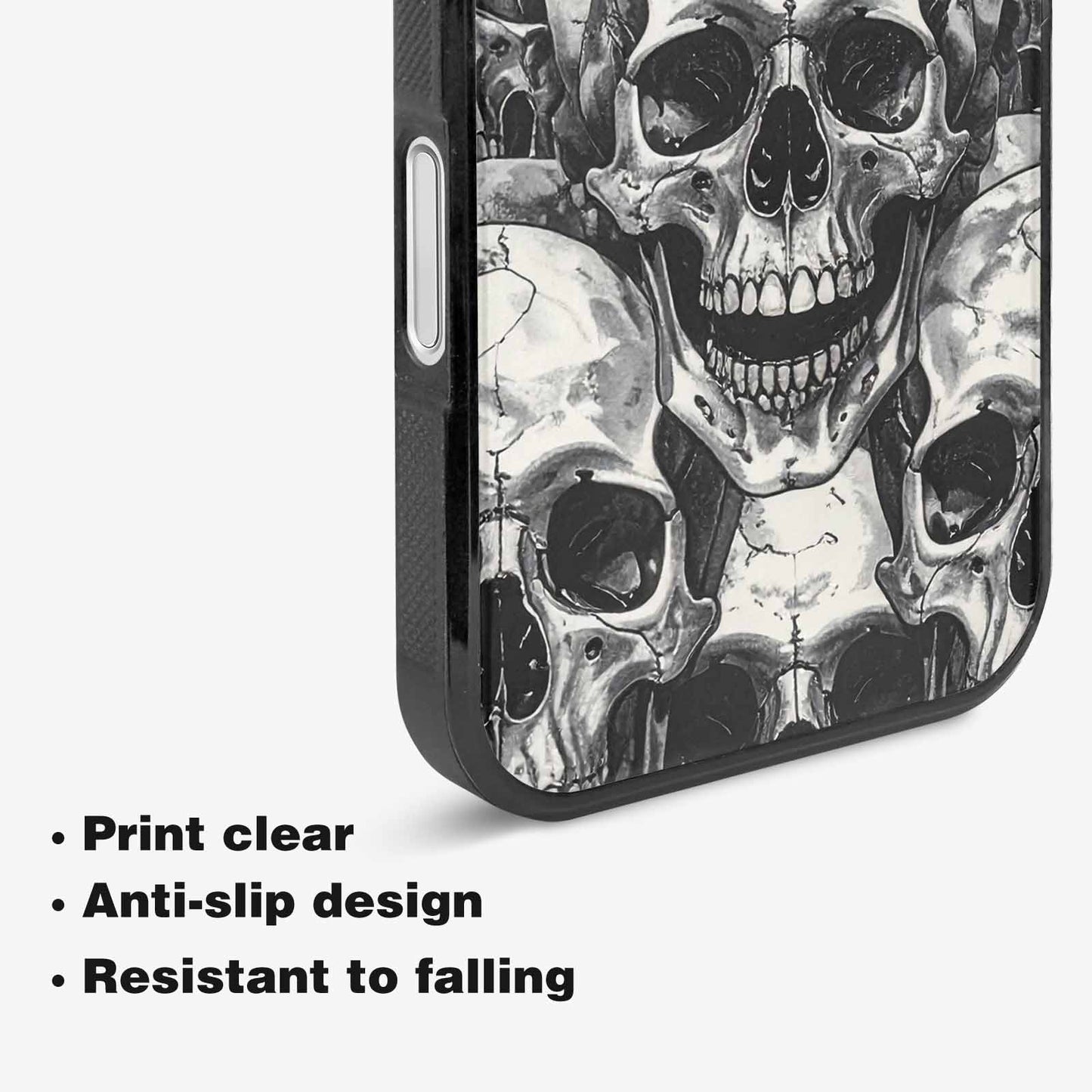 iPhone 16 Case — Tessellated Human Skulls Custom, Unique Phone Case Design