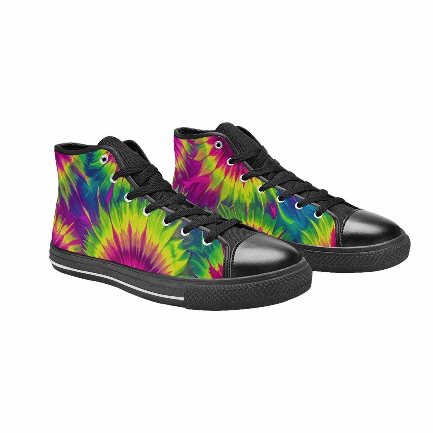 MEN'S Tie Dye - High Top Canvas Y2K Custom Sneakers