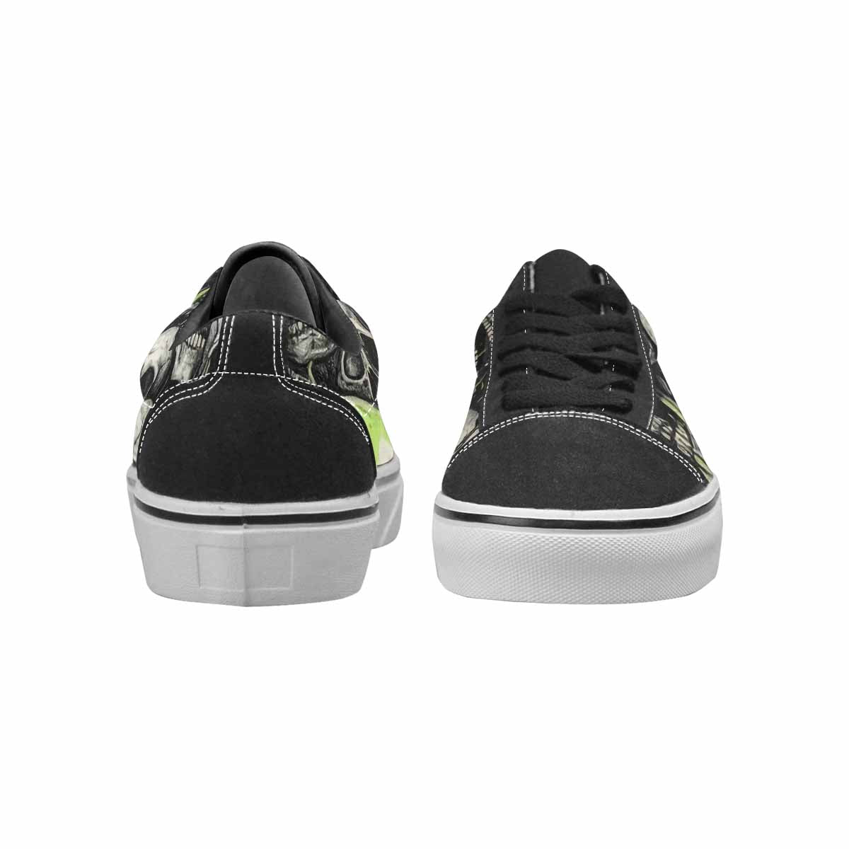 WOMEN'S Rainbow From Skull S Lace-Up Canvas Vivid Sneakers