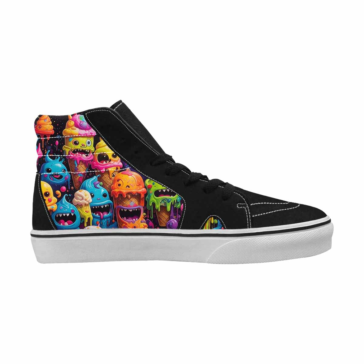 MEN'S Ice Cream Monsters  High Top Canvas Aesthetic Shoes