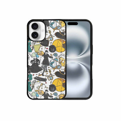 iPhone 16 Plus Case — Noir Spy Silhouette Pen Ink Noir, Customized Protective Case