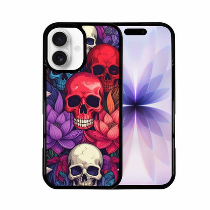 iPhone 17 Case — Lotus Many Hundreds Of Gothic Skulls, Custom Printed Phone Case