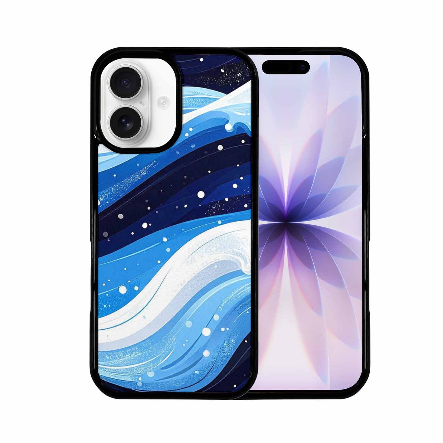 iPhone 17 Case — Glossy Winter Wave Cartoon Cute, Custom Designed Case Cover