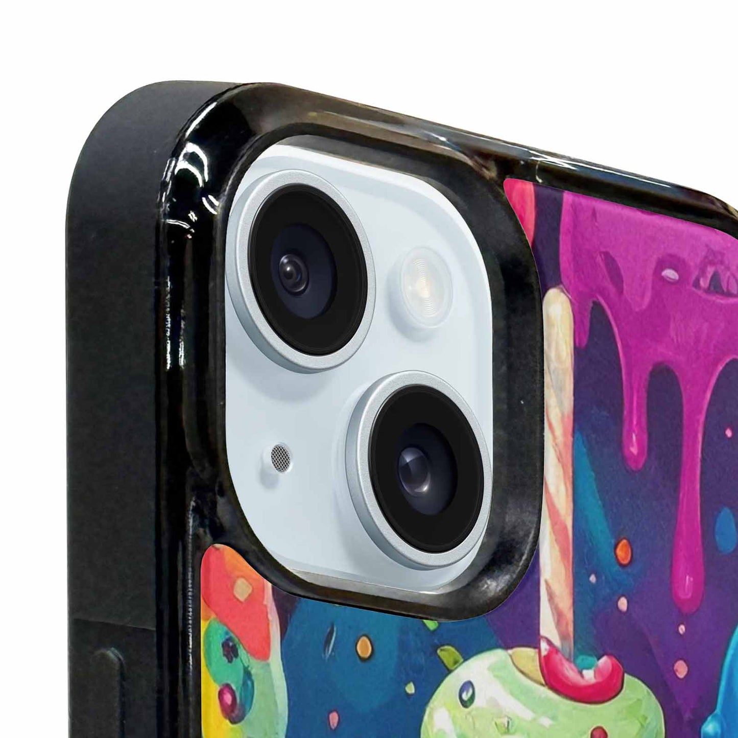 iPhone 15 Plus Case — Melting Ice Cream Monster Charac, Custom Made Phone Cover