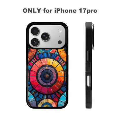 iPhone 17 Pro Case — Metallic Back To School Original Art, Personalized Phone Case