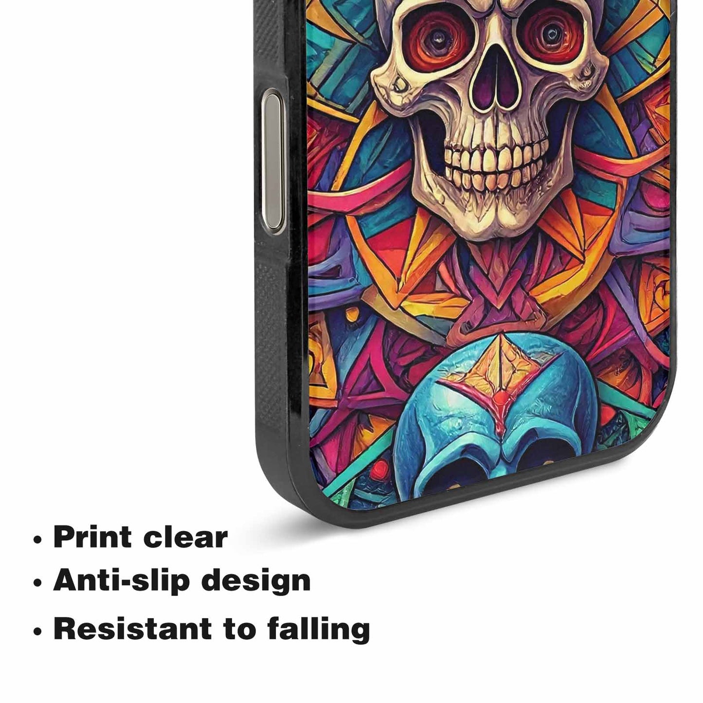 iPhone 16 Pro Max Case — Sacred Geometry Lots Of Skulls Seamless, Custom Printed Phone Case
