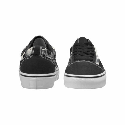 WOMEN'S Skulls - Classic Canvas Lace-Up Neon Fantasy Custom Sneakers