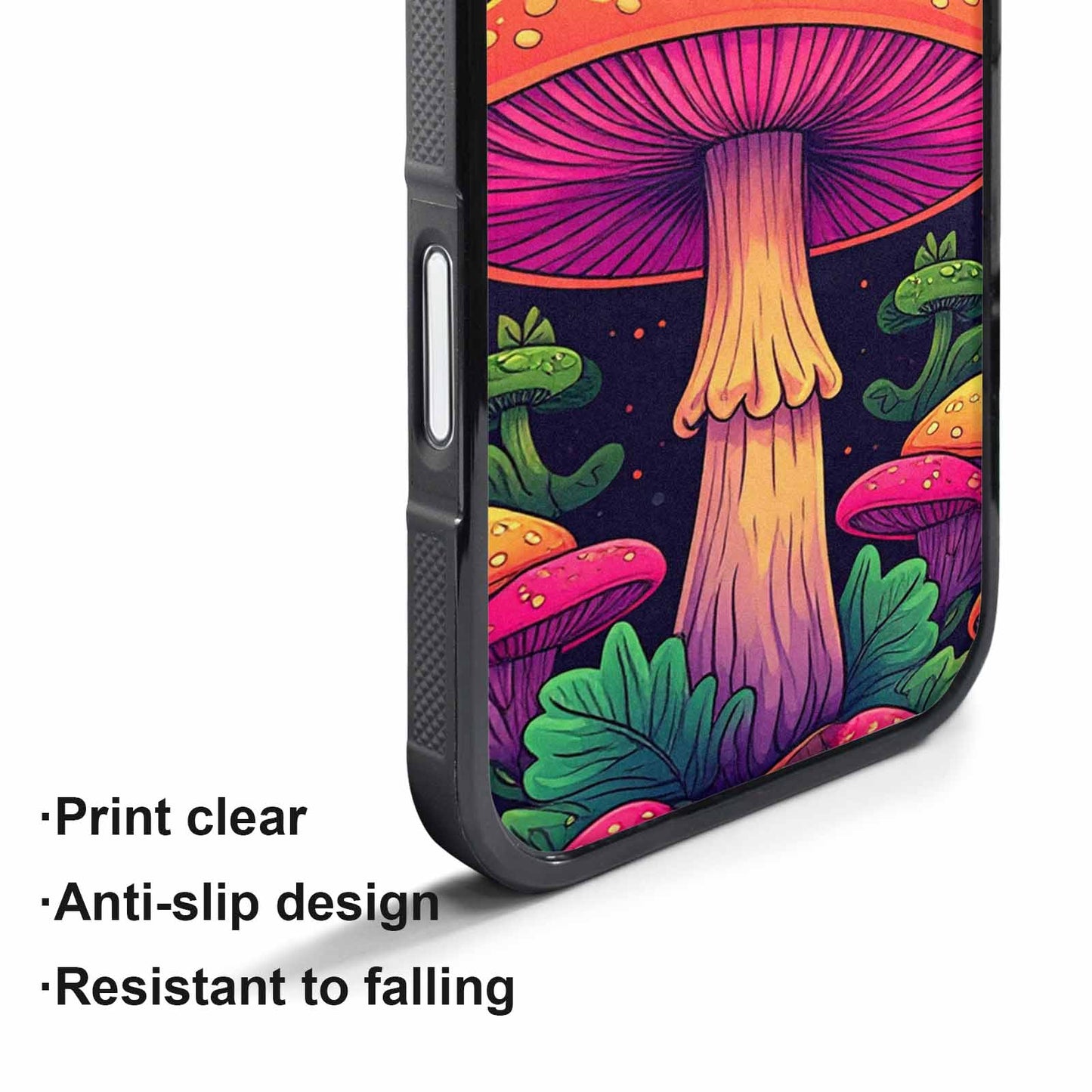 iPhone 17 Air Case — Psychedelic Mushroom Cartoon Pattern Cartoon Cute, Unique Phone Case Design