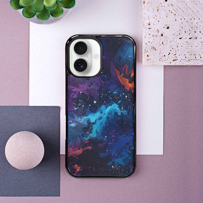 iPhone 16 Case — Eamless Repeating Pattern Of Overlapping Pumpkin, Personalized Phone Case