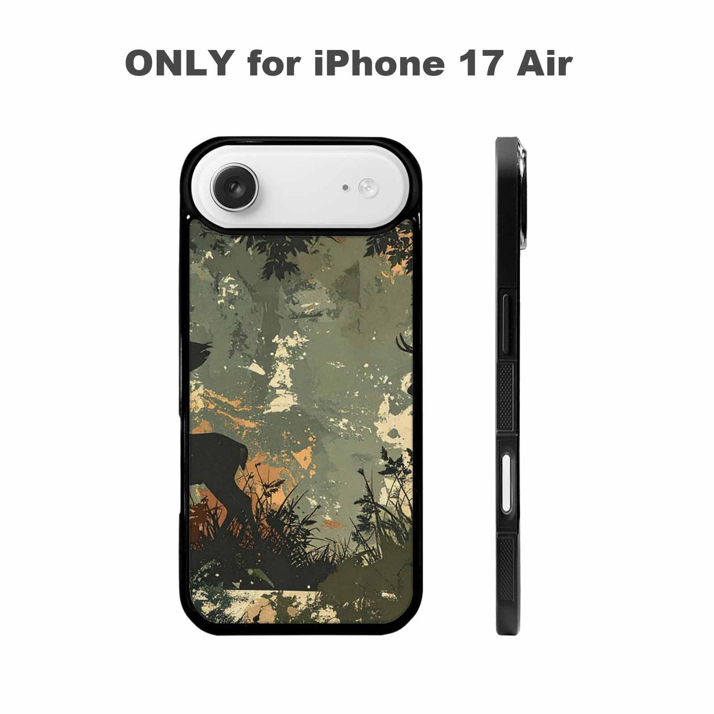 iPhone 17 Air Case — Hunting Camouflage Pattern With Deer Camo, Unique Phone Case Design