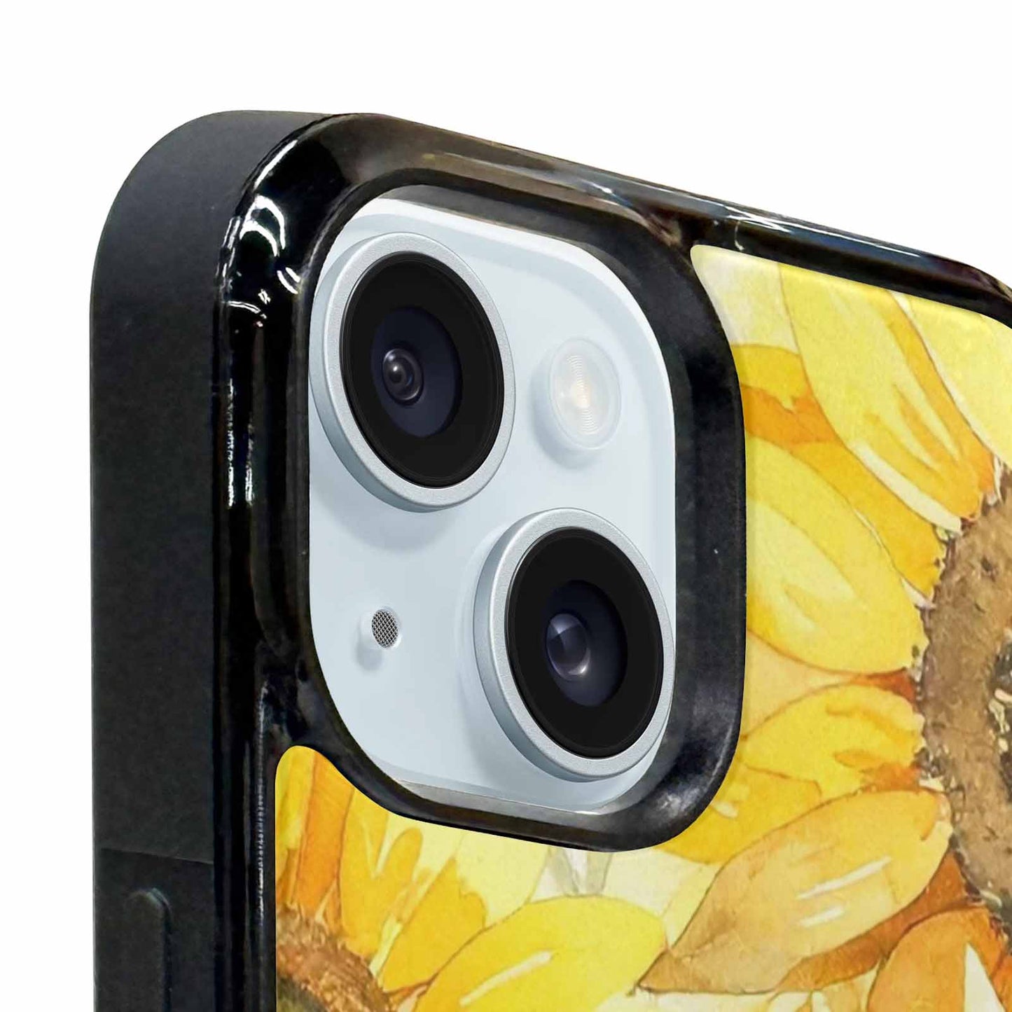 iPhone 15 Plus Case — Sunflowers Watercolor, Personalized Phone Case