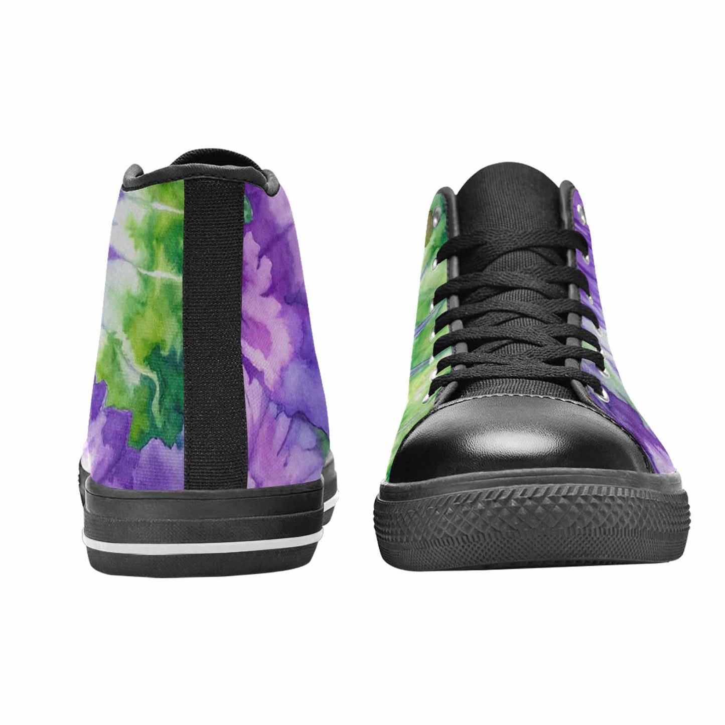 WOMEN'S Tie Dye - High Top Canvas Grunge Shoes