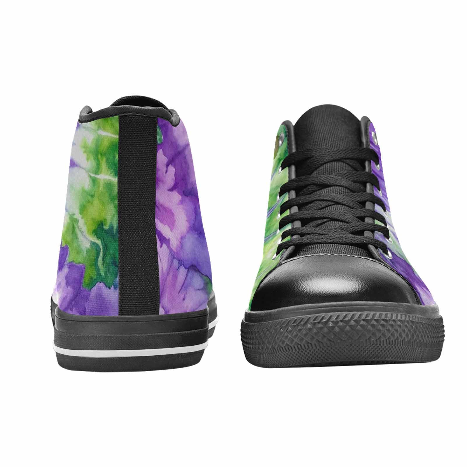 WOMEN'S Tie Dye - High Top Canvas Grunge Shoes