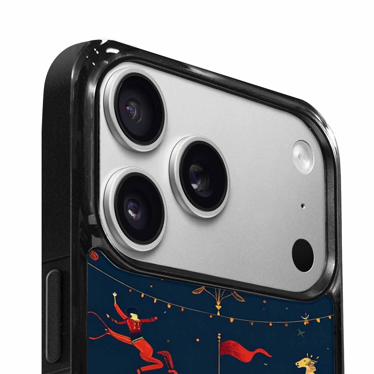 iPhone 17 Pro Case — Vintage Circus Art Pattern Retro Vintage, Custom Printed Phone Case
