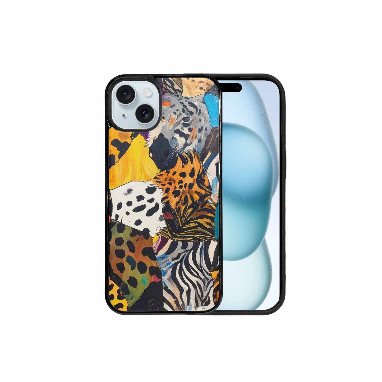 iPhone 15 Plus Case — Full Color Vibrant Animal Print Animal, Original Design Phone Case
