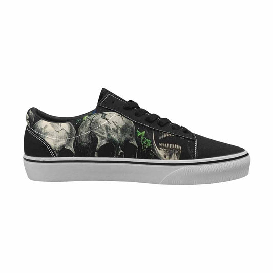 WOMEN'S Rainbow From Skull S Lace-Up Canvas Kaleidoscope Sneakers
