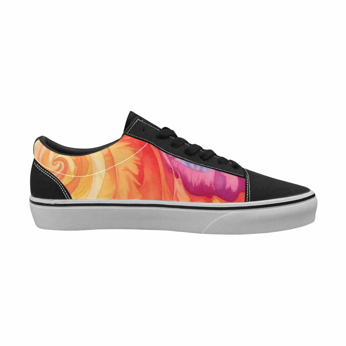 WOMEN'S Tie Dye Swirls Tie Lace-Up Canvas Surreal Shoes
