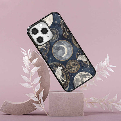 iPhone 15 Pro Max Case — Wolves Everywhere Collage Overlap Small Wolf, Original Design Phone Case
