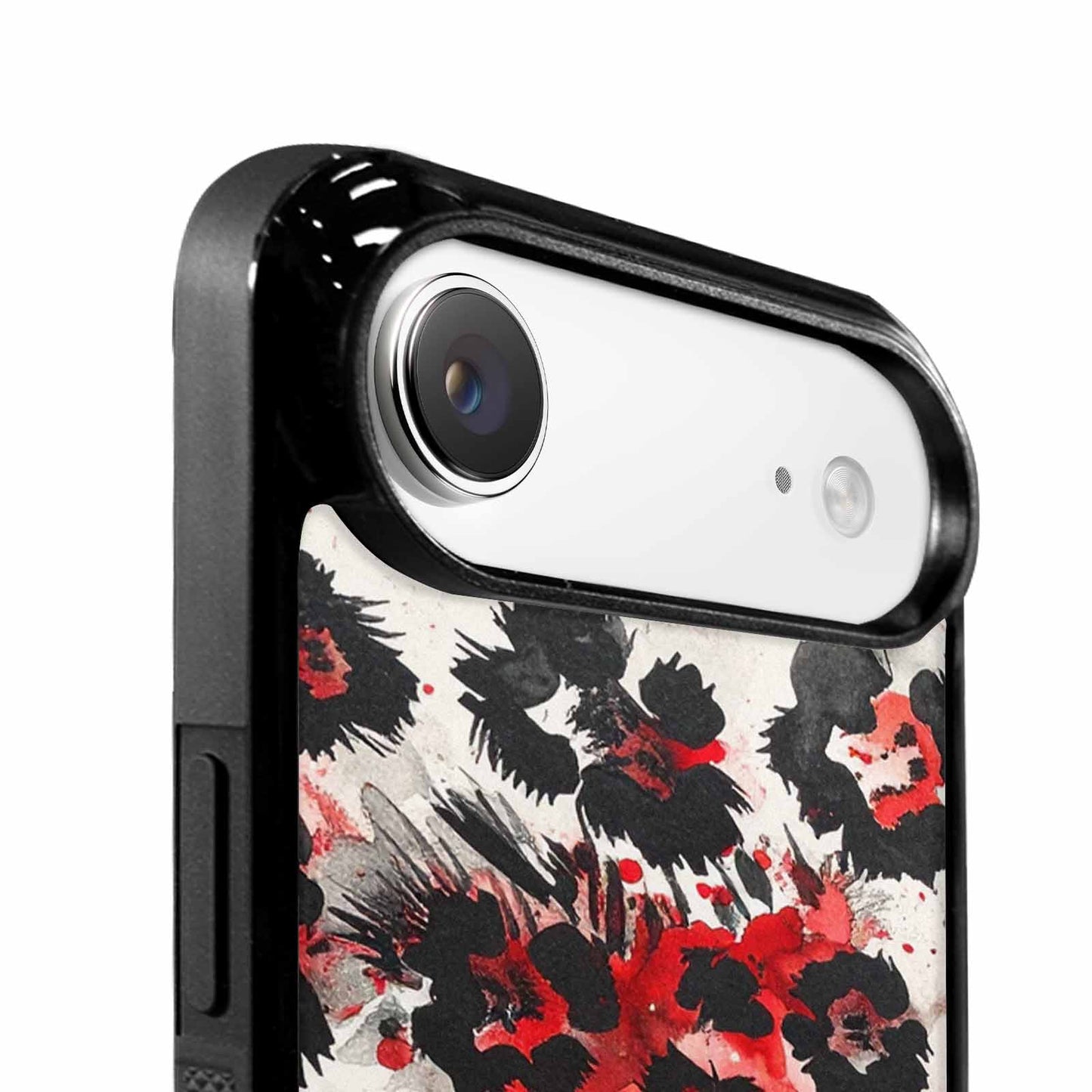 iPhone 17 Air Case — Animal Print Black Red Ink Animal, Custom Phone Case