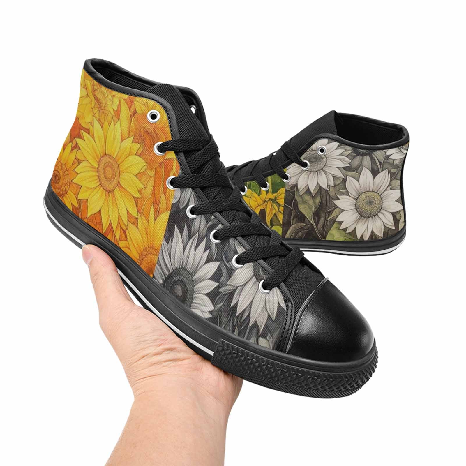 MEN'S Blend Melt Them High Top Canvas Neon Fantasy Shoes