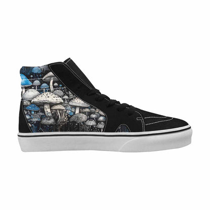 MEN'S Mushrooms (general) High Top Canvas Cottagecore Sneakers