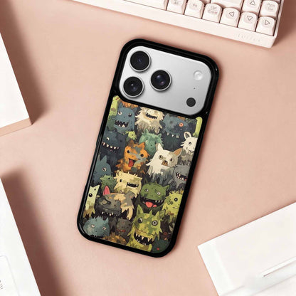 iPhone 17 Pro Case — Monsters Camomonsters Pattern D6o Camo, Customized Protective Case