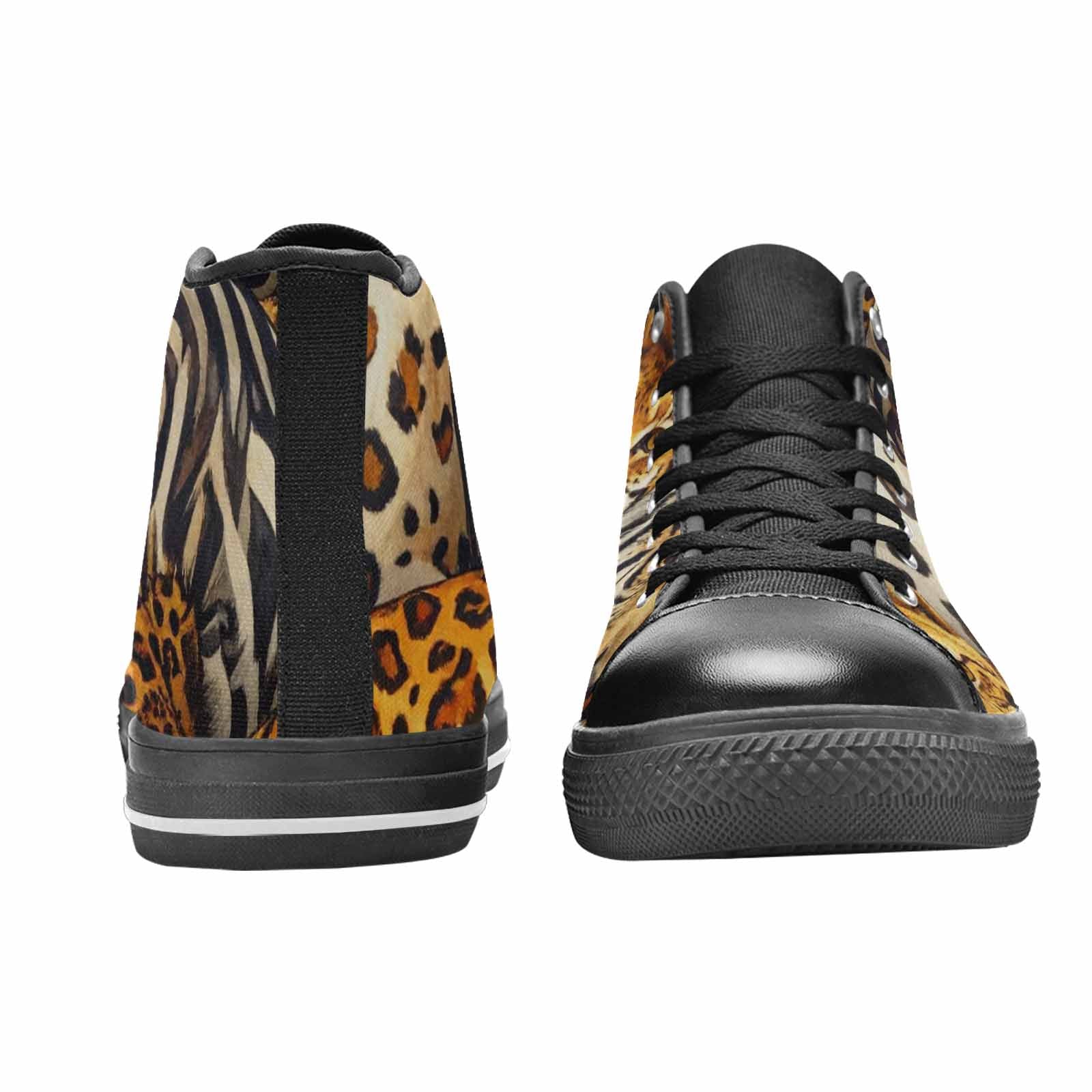 MEN'S Animal Print High Top Canvas Neon Fantasy Shoes